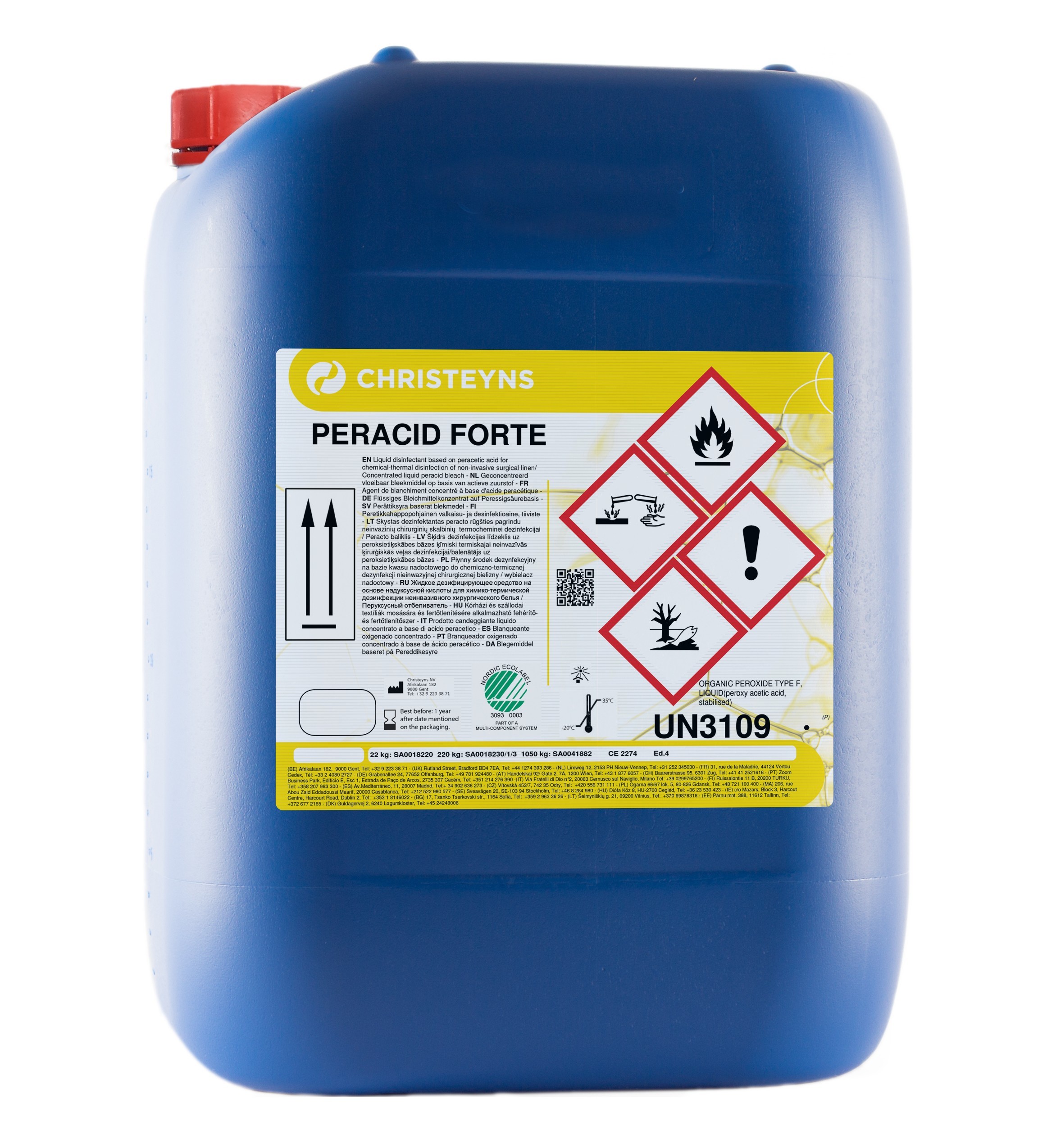 Peracid Table Bleke-og desinfeksjon Peracid Forte 22 kg | Norengros